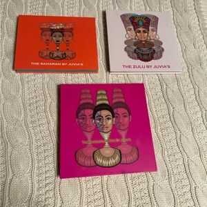 Bundle of 3 Juvia’s Place Eyeshadow Palettes. Swatched- never used. Sanitized.